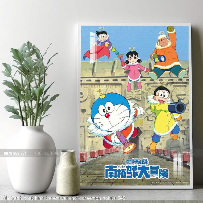 file tranh hoat hinh tre em vui choi doraemon nobita 345
