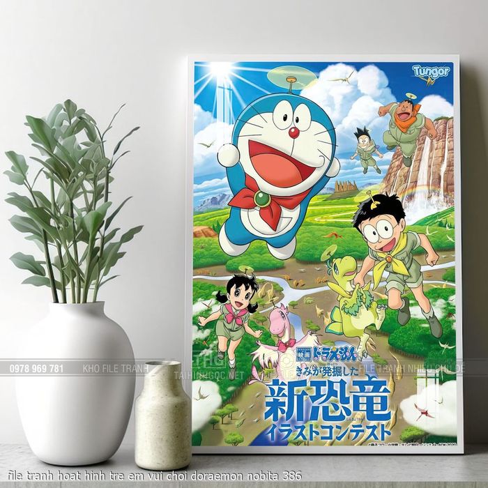 file tranh hoat hinh tre em vui choi doraemon nobita 386