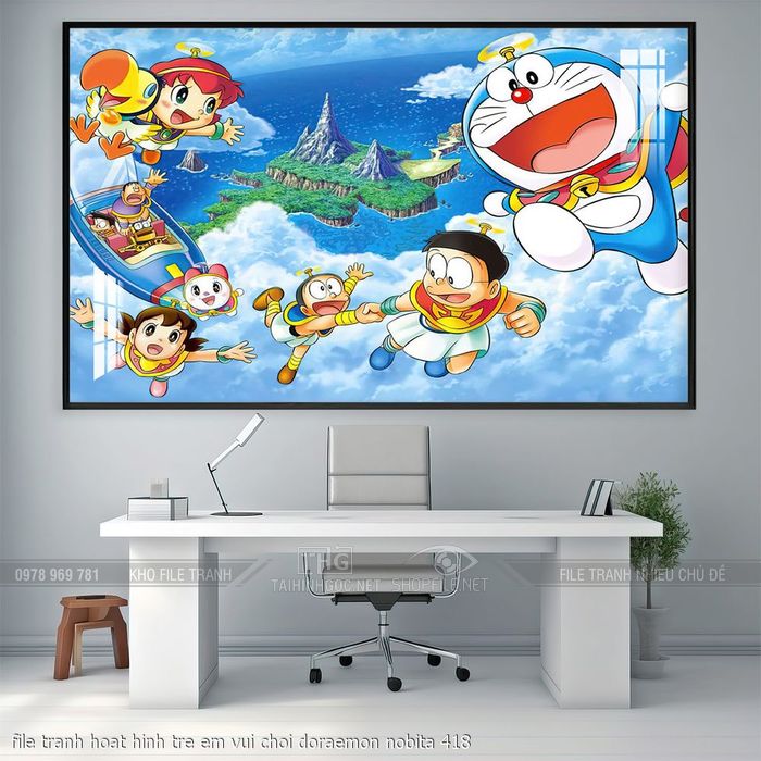 file tranh hoat hinh tre em vui choi doraemon nobita 418