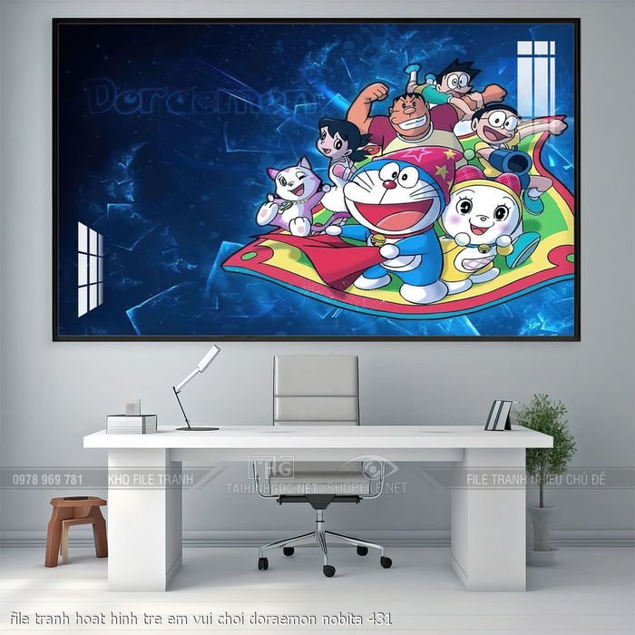 file tranh hoat hinh tre em vui choi doraemon nobita 431