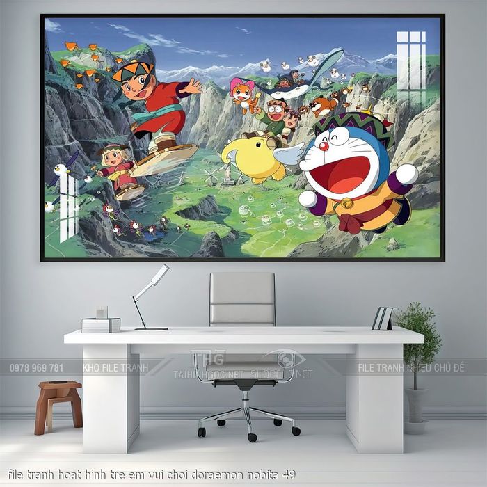 file tranh hoat hinh tre em vui choi doraemon nobita 49