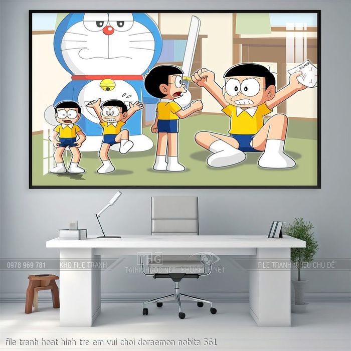 file tranh hoat hinh tre em vui choi doraemon nobita 561