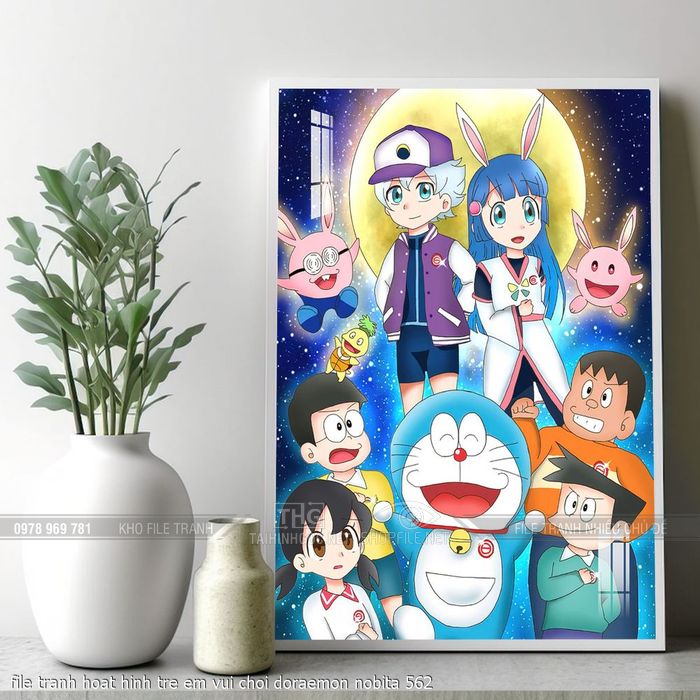 file tranh hoat hinh tre em vui choi doraemon nobita 562