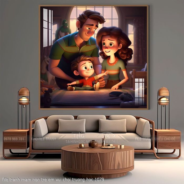file tranh mam non tre em vui choi truong hoc 1079