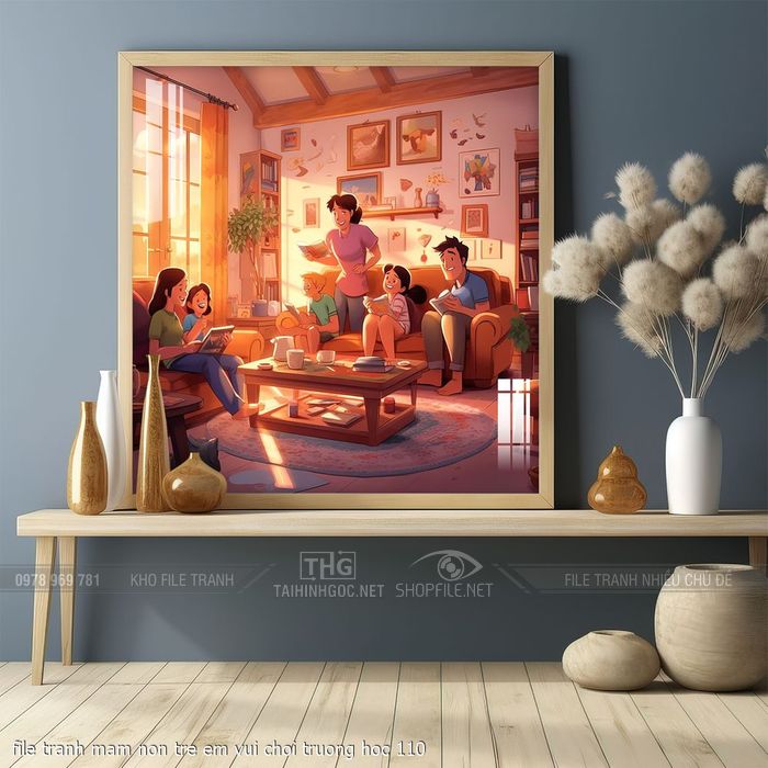 file tranh mam non tre em vui choi truong hoc 110
