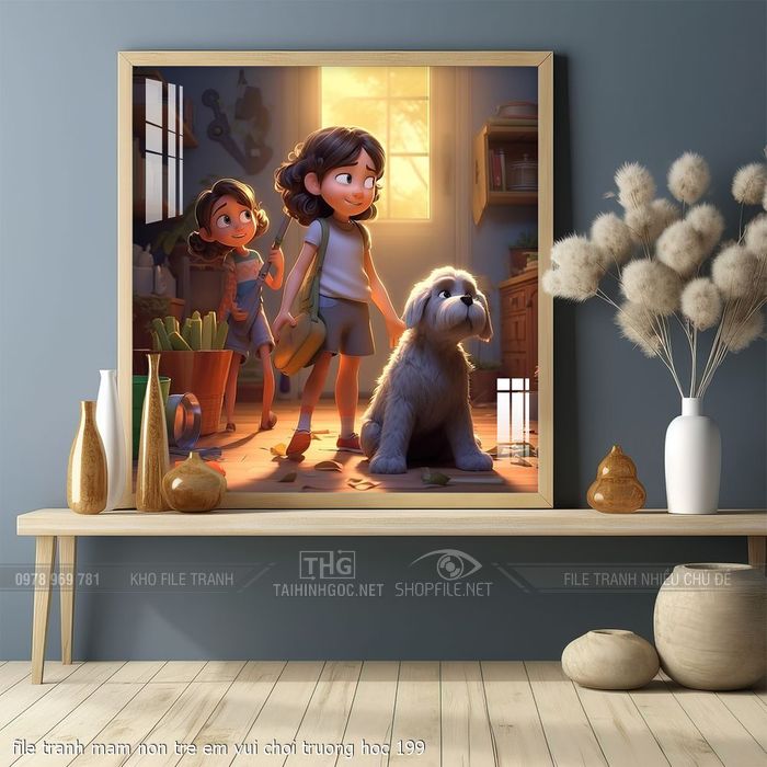 file tranh mam non tre em vui choi truong hoc 199
