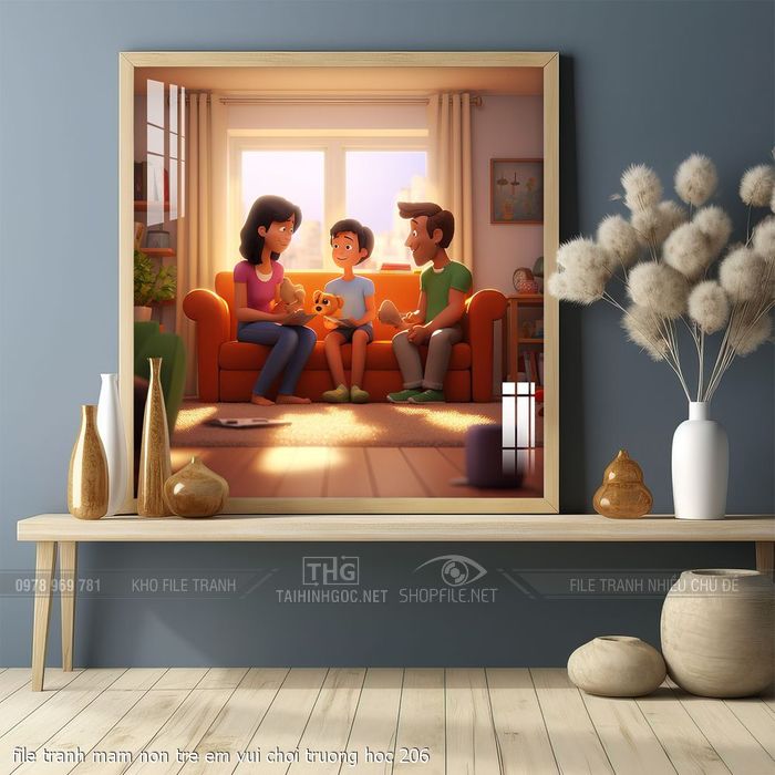 file tranh mam non tre em vui choi truong hoc 206
