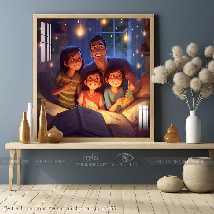 file tranh mam non tre em vui choi truong hoc 56