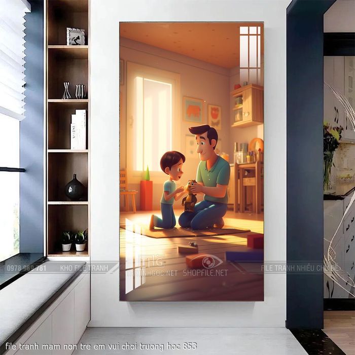 file tranh mam non tre em vui choi truong hoc 853