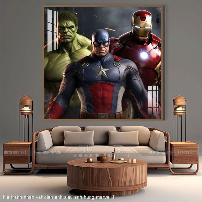 file tranh nhan vat dien anh sieu anh hung marvel 1