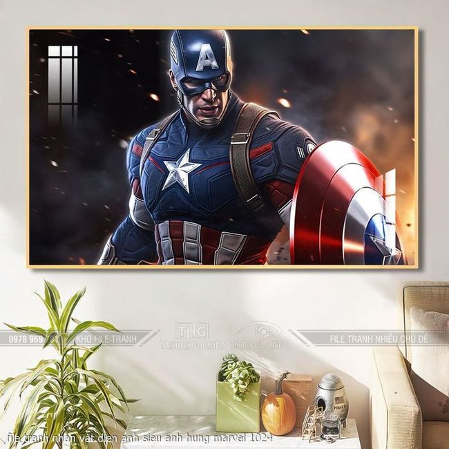 file tranh nhan vat dien anh sieu anh hung marvel 1024