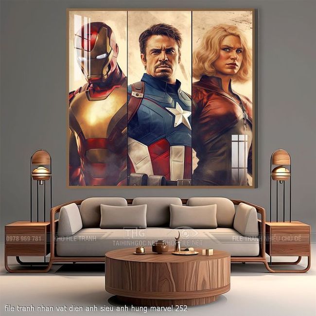 file tranh nhan vat dien anh sieu anh hung marvel 252