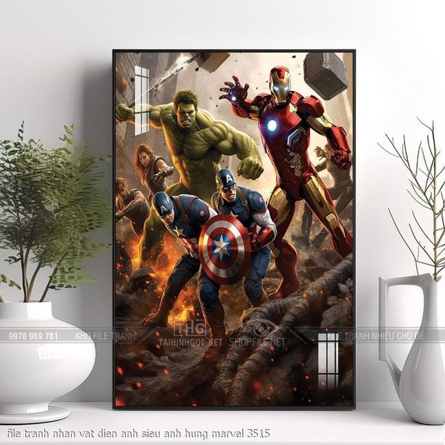 file tranh nhan vat dien anh sieu anh hung marvel 3515