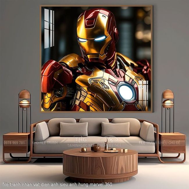 file tranh nhan vat dien anh sieu anh hung marvel 360