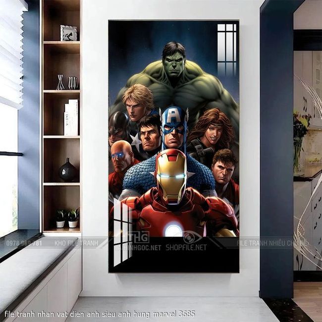 file tranh nhan vat dien anh sieu anh hung marvel 3685