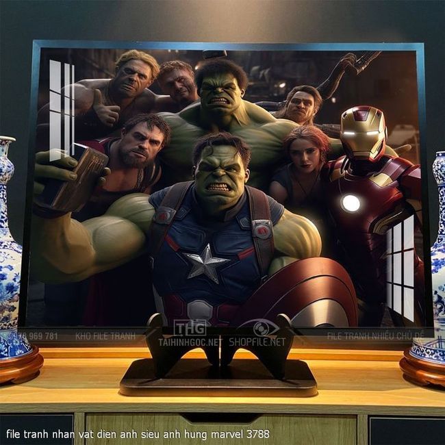 file tranh nhan vat dien anh sieu anh hung marvel 3788