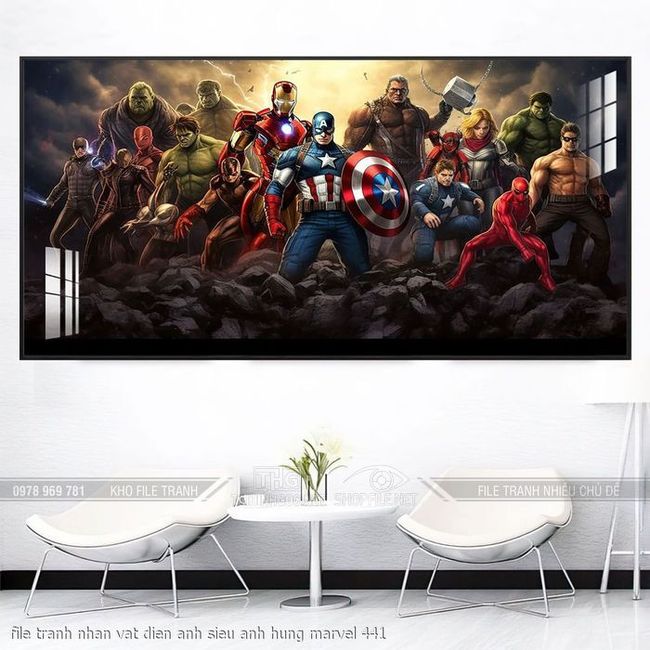 file tranh nhan vat dien anh sieu anh hung marvel 441