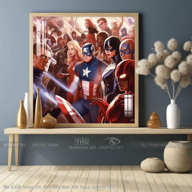 file tranh nhan vat dien anh sieu anh hung marvel 456