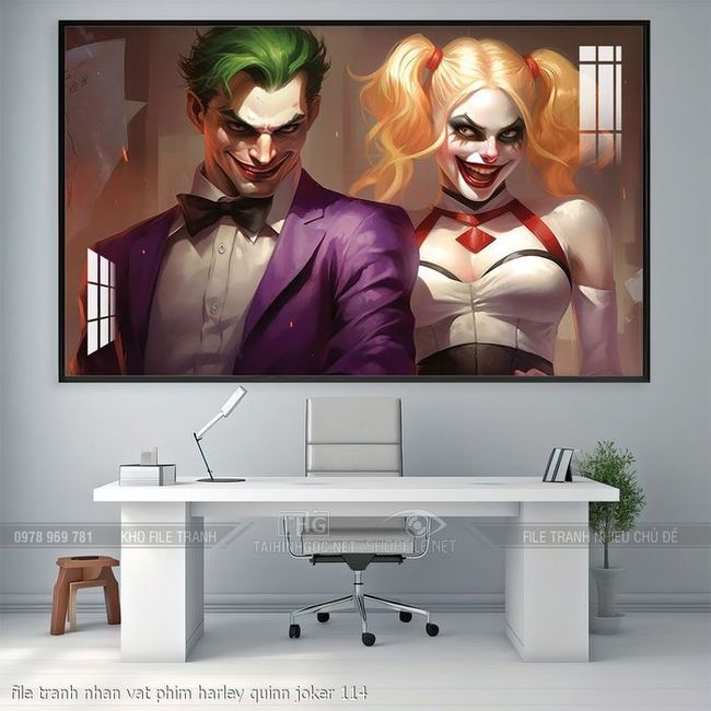 file tranh nhan vat phim harley quinn joker 114