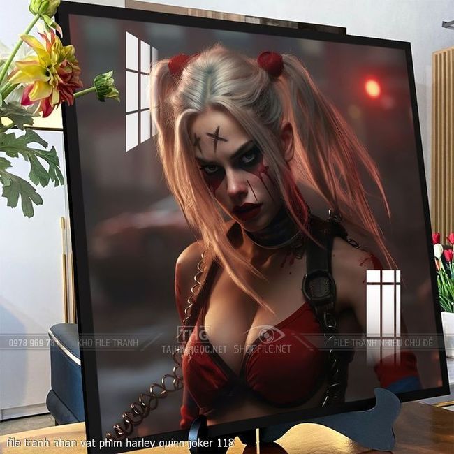 file tranh nhan vat phim harley quinn joker 118