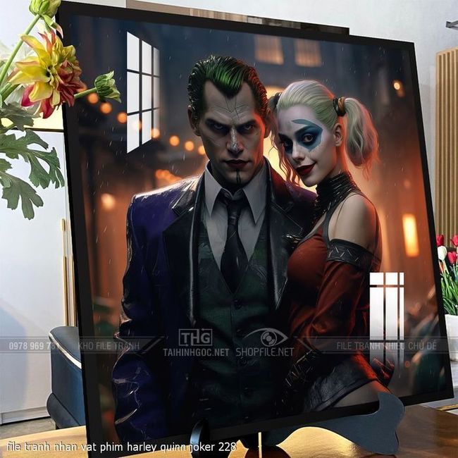 file tranh nhan vat phim harley quinn joker 228