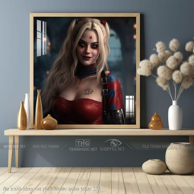 file tranh nhan vat phim harley quinn joker 234