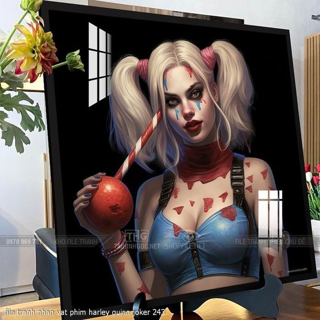 file tranh nhan vat phim harley quinn joker 243