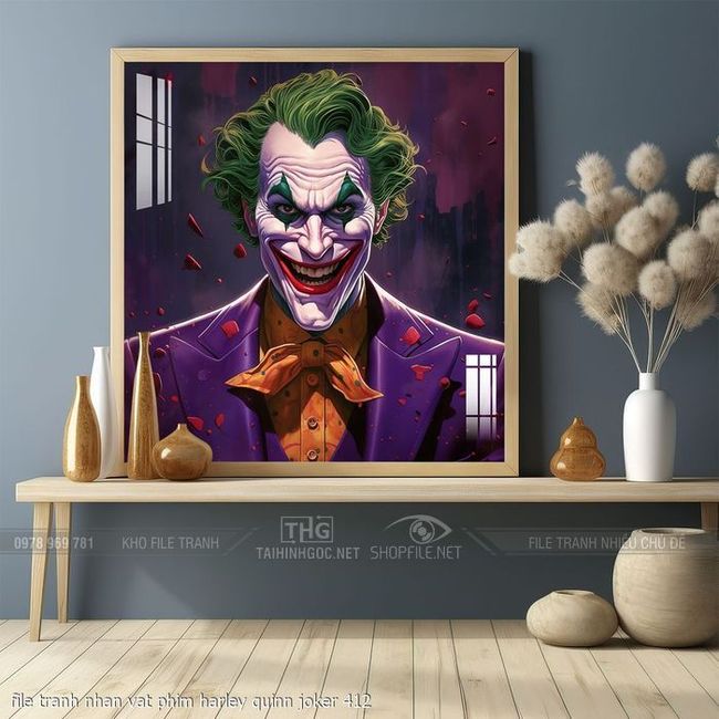 file tranh nhan vat phim harley quinn joker 412