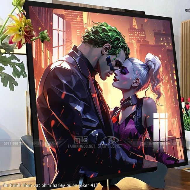 file tranh nhan vat phim harley quinn joker 415