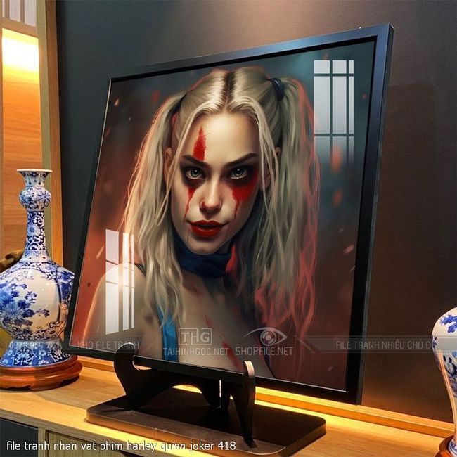 file tranh nhan vat phim harley quinn joker 418