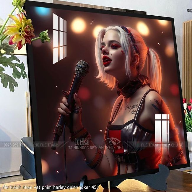 file tranh nhan vat phim harley quinn joker 451