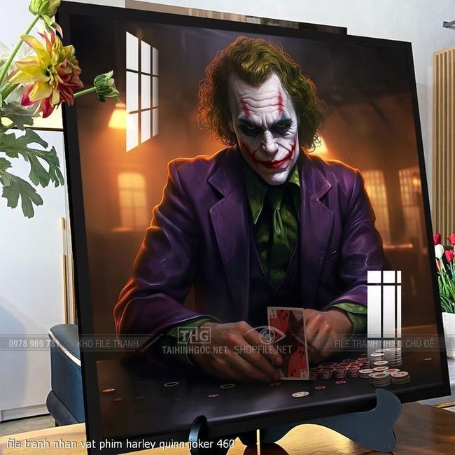 file tranh nhan vat phim harley quinn joker 460