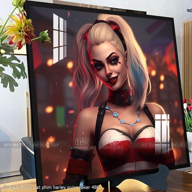 file tranh nhan vat phim harley quinn joker 486