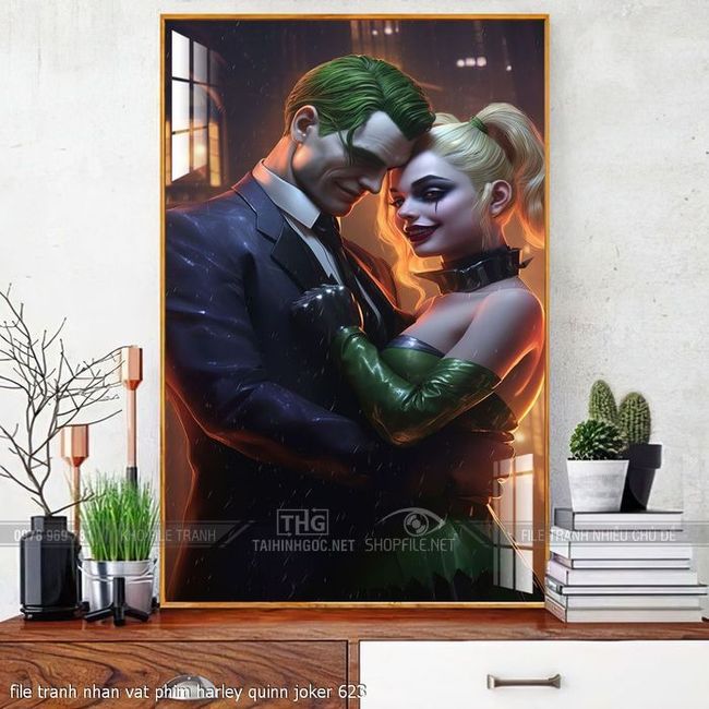 file tranh nhan vat phim harley quinn joker 623