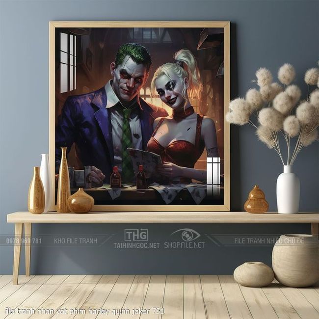 file tranh nhan vat phim harley quinn joker 751