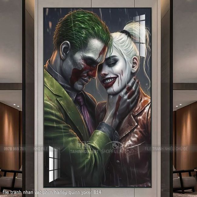 file tranh nhan vat phim harley quinn joker 814