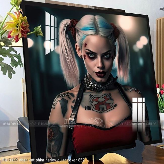 file tranh nhan vat phim harley quinn joker 852
