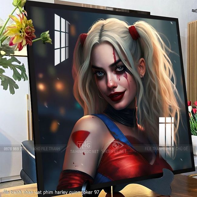 file tranh nhan vat phim harley quinn joker 97