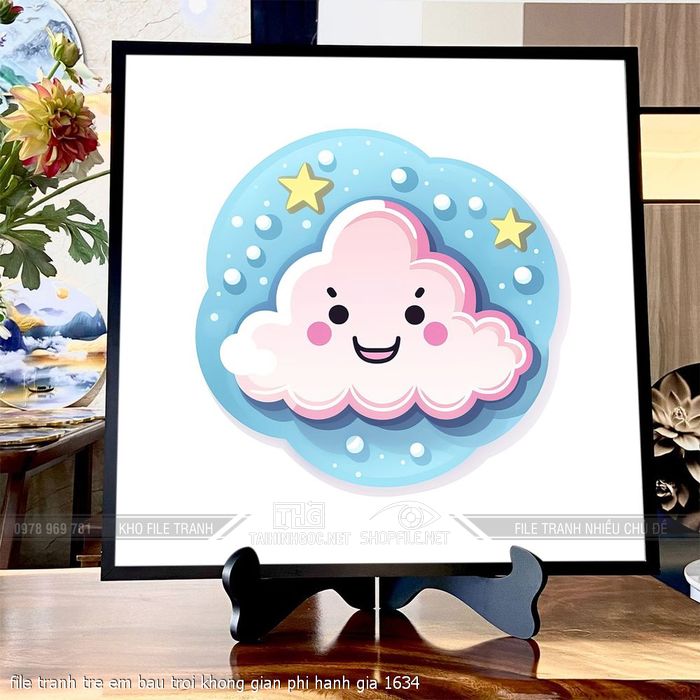 file tranh tre em bau troi khong gian phi hanh gia 1634