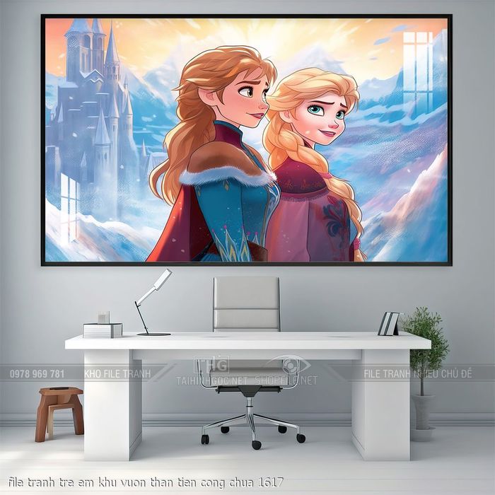 file tranh tre em khu vuon than tien cong chua 1617