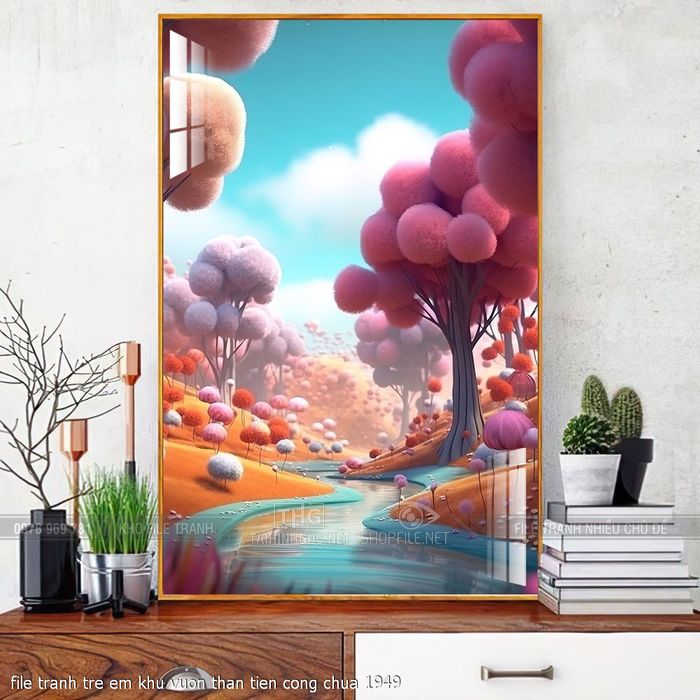 file tranh tre em khu vuon than tien cong chua 1949