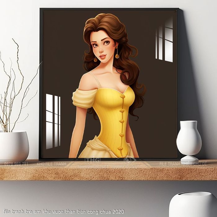 file tranh tre em khu vuon than tien cong chua 2020