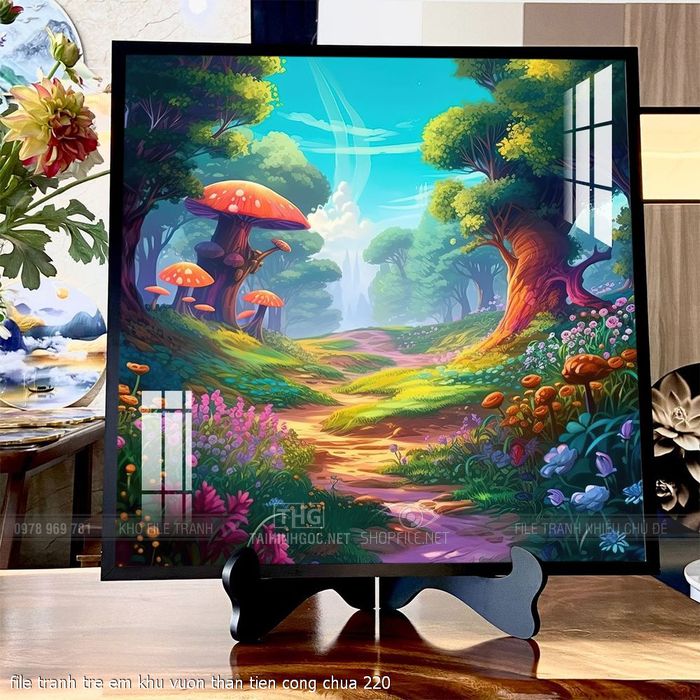 file tranh tre em khu vuon than tien cong chua 220