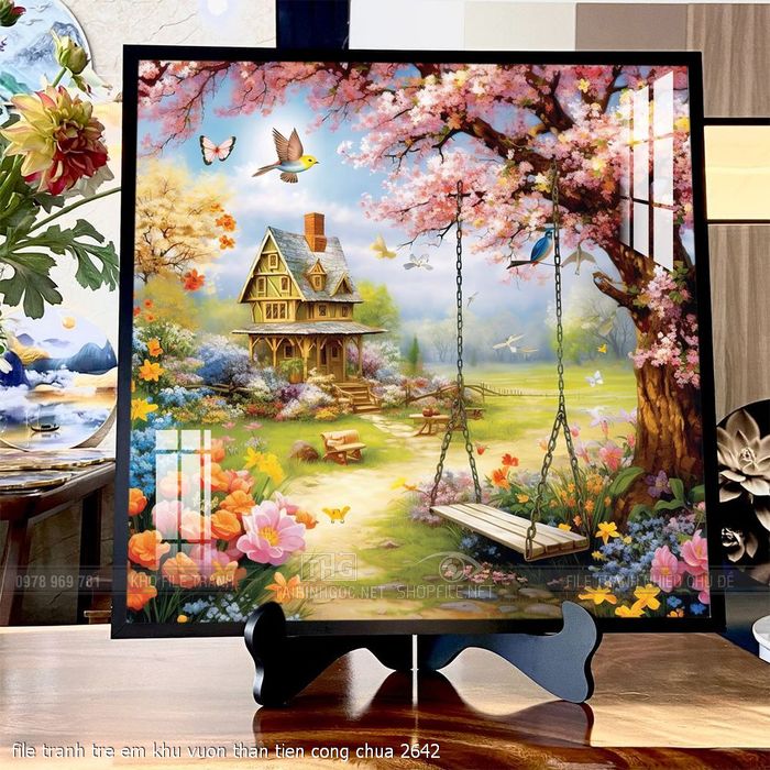 file tranh tre em khu vuon than tien cong chua 2642