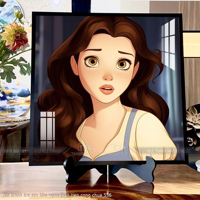 file tranh tre em khu vuon than tien cong chua 556