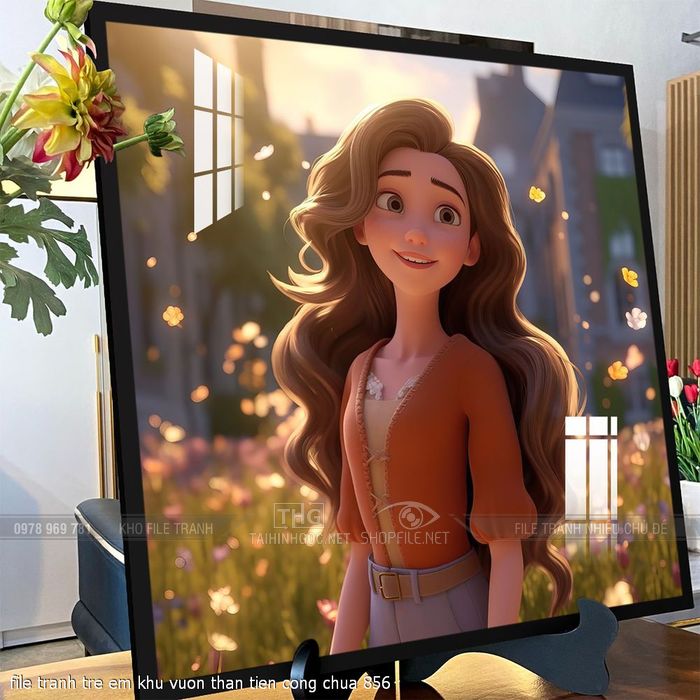 file tranh tre em khu vuon than tien cong chua 856