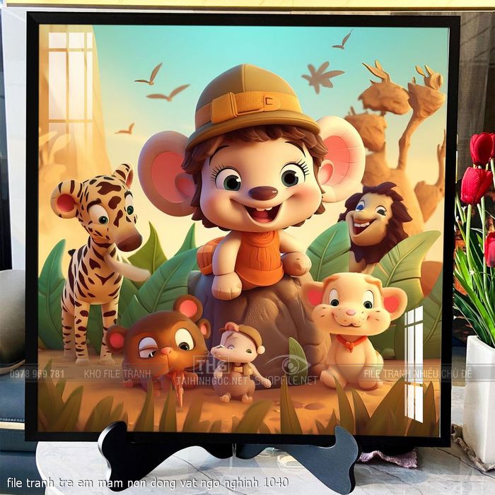file tranh tre em mam non dong vat ngo nghinh 1040