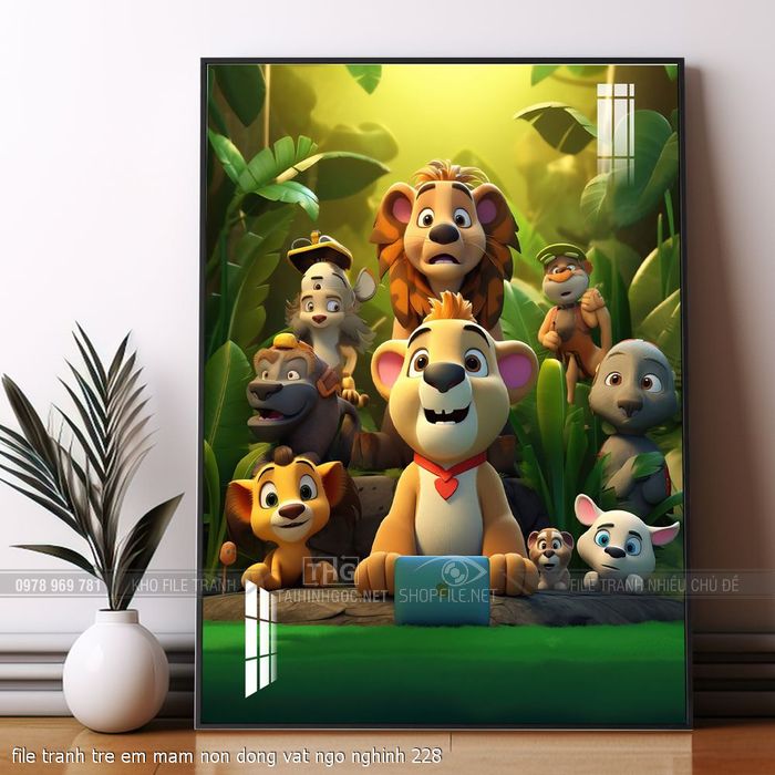file tranh tre em mam non dong vat ngo nghinh 228
