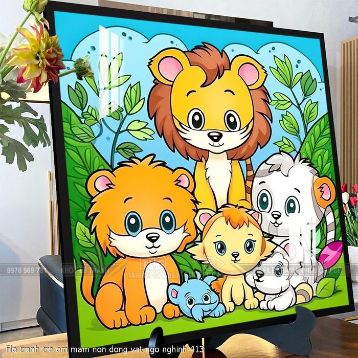 file tranh tre em mam non dong vat ngo nghinh 413