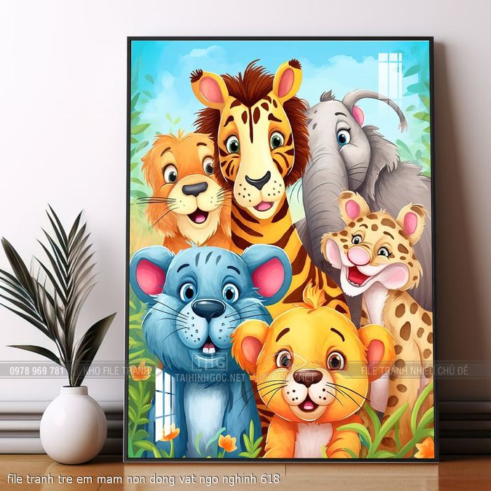 file tranh tre em mam non dong vat ngo nghinh 618